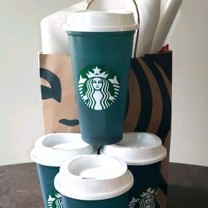4 Starbucks Christmas 2020 Color Changing  Hot Cup